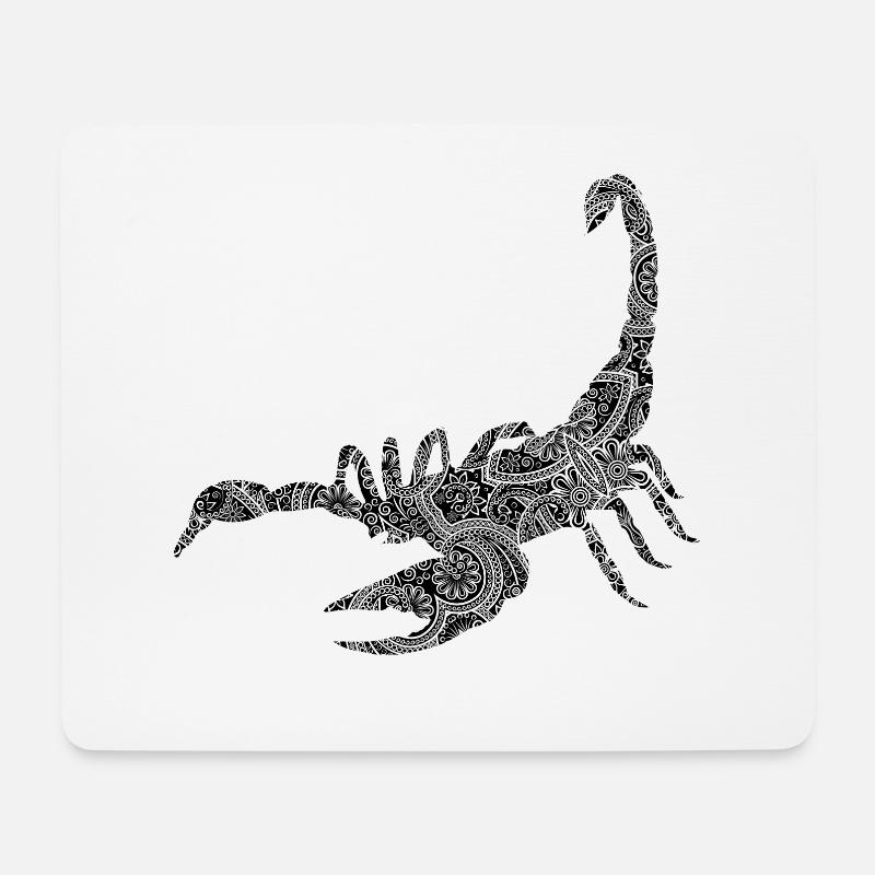 Skorpion - Mousepad (Querformat) - Weiß