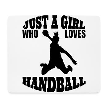 Handballerin Frauenhandball Handball Mädchen Damen - Mousepad (Querformat) - Weiß - Vorne