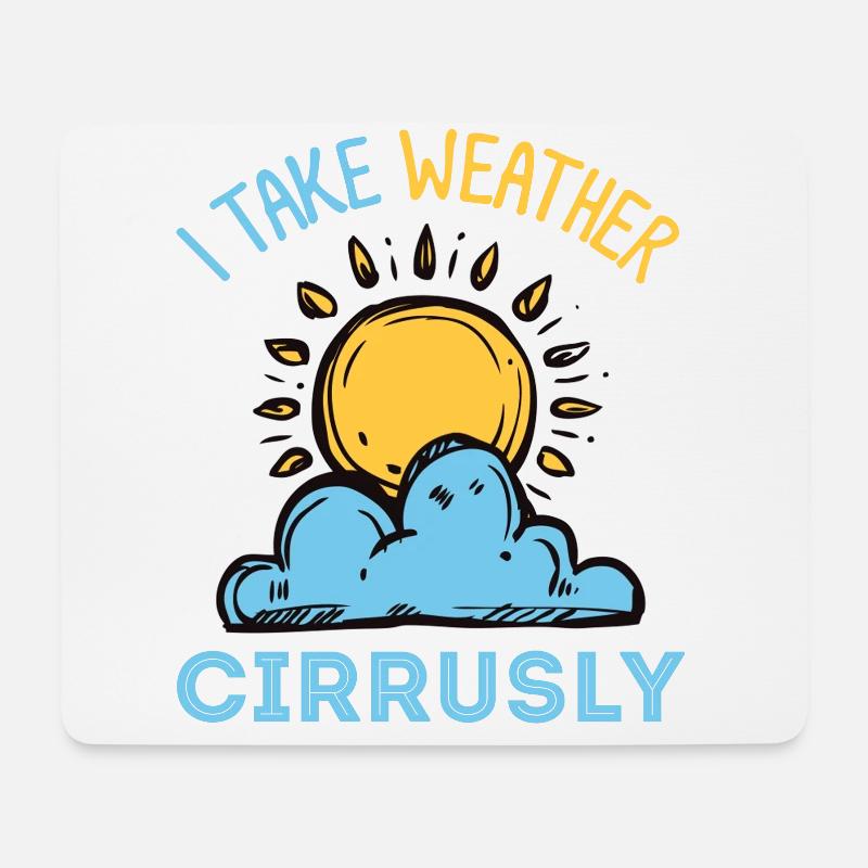 Meteorologie, Meteorologie Verfolger, Sturmjäger, - Mousepad (Querformat) - Weiß
