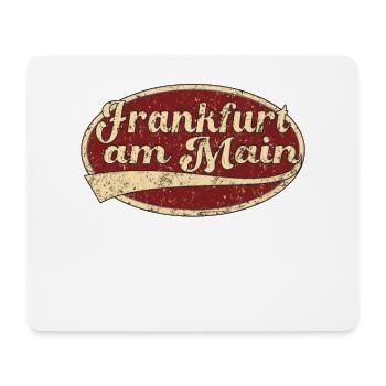 Frankfurt am main Retro Tshirt Geschenk - Mouse Pad (horizontal) - white - Front