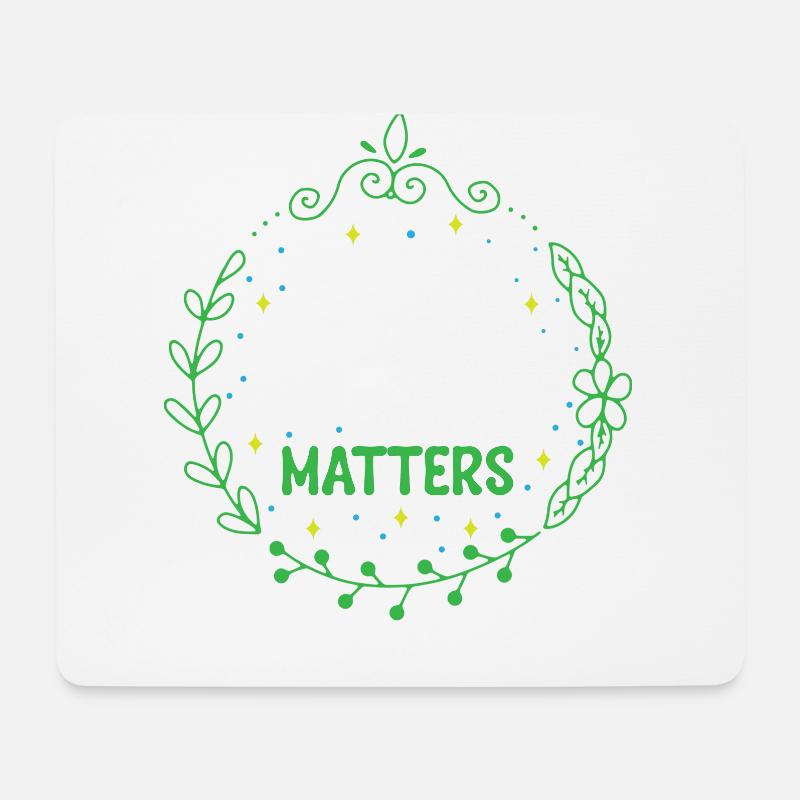 Mental sundhed, mental sundhed - Musemåtte (tværformat) - hvid