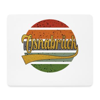 Osnabrück sunset gold Tshirt cadeau - Tapis de souris (format paysage) - blanc - Devant