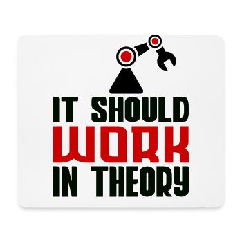 Robotics Machine Learning Robotics Engineering - Mousepad (Querformat) - Weiß - Vorne