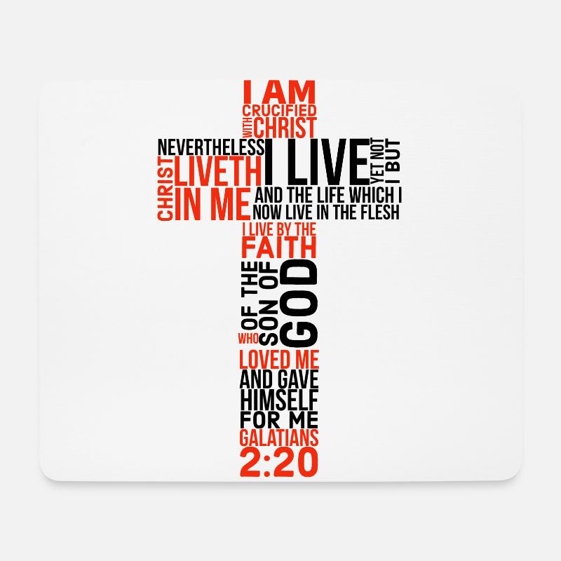 Jesus Jesus Jesus Christlich Christlich Christlich - Mousepad (Querformat) - Weiß