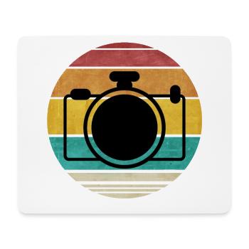 Camera Retro Style Photographer Photo Shoots Gift - Mouse Pad (horizontal) - white - Front