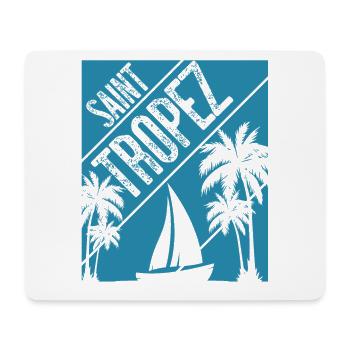 Saint Tropez Sailing Palms - Mouse Pad (horizontal) - white - Front