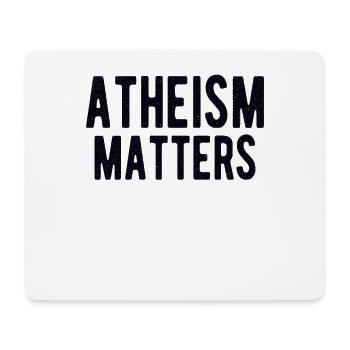 ATHÉE ATHÉISME POISON IDEA : ATHEISM MATTERS - Tapis de souris (format paysage) - blanc - Devant