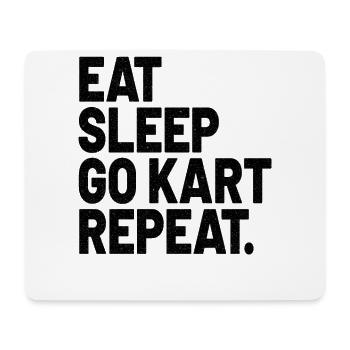 Go Kart Racing Go Kart Cars Go Karting Go-Karter - Mouse Pad (horizontal) - white - Front