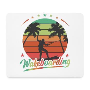 Wake Board Watersport Wakeboarding - Tapis de souris (format paysage) - blanc - Devant