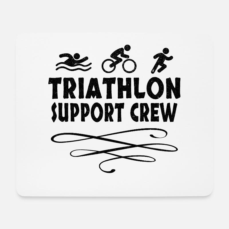 Triathlon Swim Bike Run Triathlete Sport Gift - Mousepad (Querformat) - Weiß