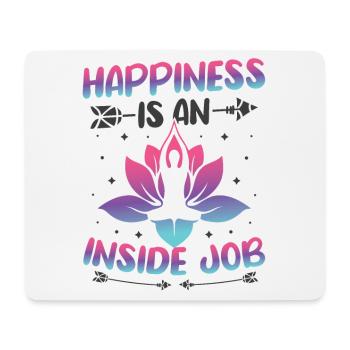 Buntes Namaste Yoga Lotusblume Meditation - Mousepad (Querformat) - Weiß - Vorne