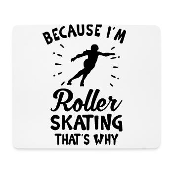 Roller Skate Roller Skating Roller Derby - Mousepad (Querformat) - Weiß - Vorne