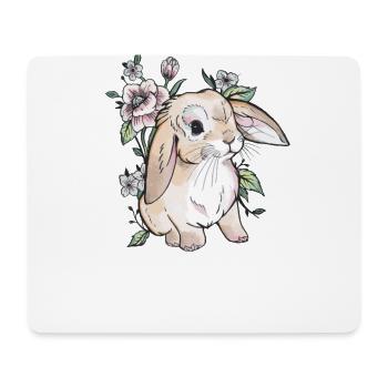 Holland lop - Tapis de souris (format paysage) - blanc - Devant
