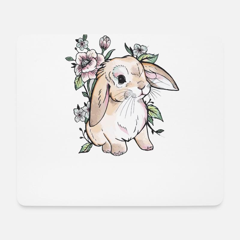 Holland lop - Mousepad (Querformat) - Weiß