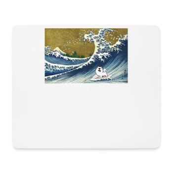 Samojede - Mousepad (Querformat) - Weiß - Vorne
