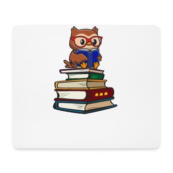 Eule - Mousepad (Querformat) - Weiß - Vorne
