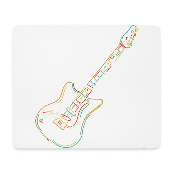 Illustration de guitare électrique Guitar Teacher Gift - Tapis de souris (format paysage) - blanc - Devant