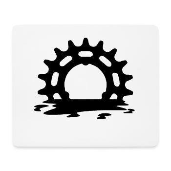 Vélo de route Vélo Vélo Chaîne Pinion Cyclisme - Tapis de souris (format paysage) - blanc - Devant