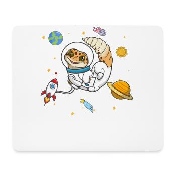 Leopardgecko - Mousepad (Querformat) - Weiß - Vorne