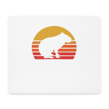 Capybara - Mousepad (Querformat) - Weiß - Vorne