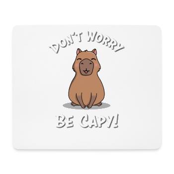 Capybara - Mousepad (Querformat) - Weiß - Vorne