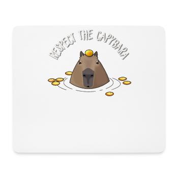 Capybara - Mousepad (Querformat) - Weiß - Vorne