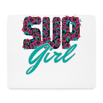 SUP Girl pour les filles et les femmes de Stand Up Paddle - Tapis de souris (format paysage) - blanc - Devant