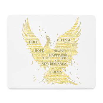 PHOENIX: Word-Art Design! Mythical creatures, mythology - Mouse Pad (horizontal) - white - Front