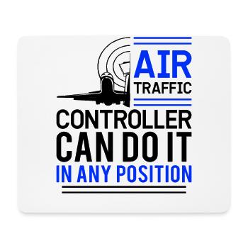 Air Traffic Controller Flight Service - Mouse Pad (horizontal) - white - Front