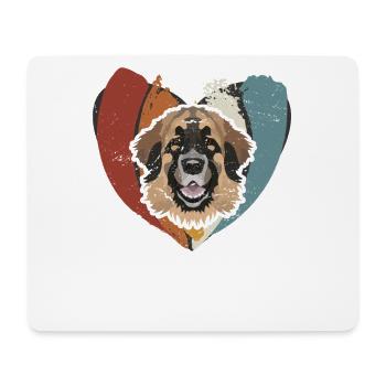 Saint-Valentin Leonberger - Tapis de souris (format paysage) - blanc - Devant