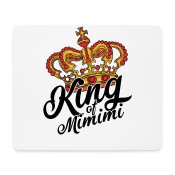 Sarcastic King King of mimimi Statement Crown - Mouse Pad (horizontal) - white - Front