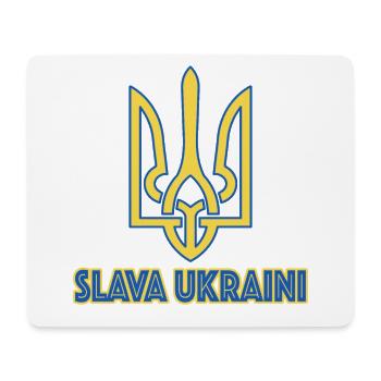 Slava Ukraini Freedom Europe Ukraine Kiev Support - Mouse Pad (horizontal) - white - Front