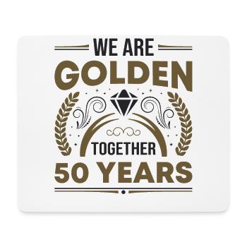 Nous sommes Golden Together 50 ans anniversaire de mariage - Tapis de souris (format paysage) - blanc - Devant