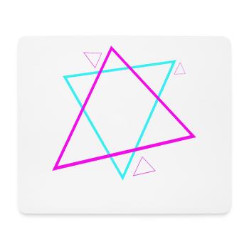 90s Symbole Muster 90er Jahre Design - Mousepad (Querformat) - Weiß - Vorne