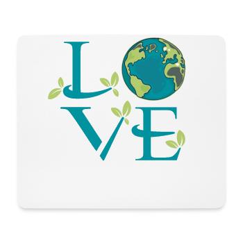 Jour de la Terre Amour Mère Nature sauve la planète - Tapis de souris (format paysage) - blanc - Devant
