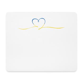 Peace and love for Ukraine - Mouse Pad (horizontal) - white - Front