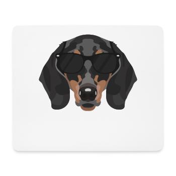 My dachshund is the coolest - Mouse Pad (horizontal) - white - Front