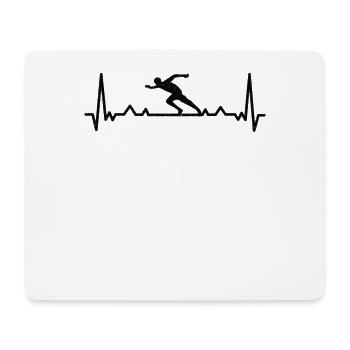 Athlétisme Athlétisme Runner Run Cadeau - Tapis de souris (format paysage) - blanc - Devant