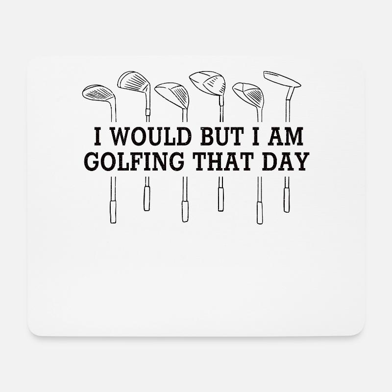 Golf Player Golfer Golf Golf Cart Golf Mom - Mousepad (Querformat) - Weiß
