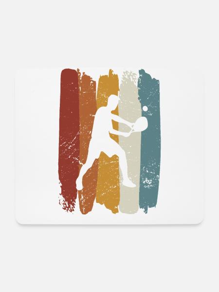 Retro vintage Padel Tennis - Mouse Pad (horizontal) - white