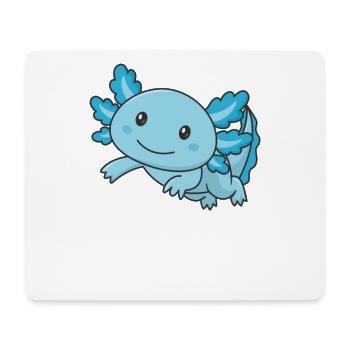 Axolotl cute animals kawaii anime funny axolotl - Mouse Pad (horizontal) - white - Front