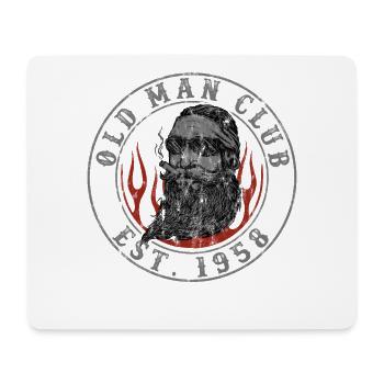 Old Man Club Est. 1958 Design - Mousepad (Querformat) - Weiß - Vorne
