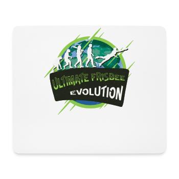 Ultimate Frisbee Evolution - Mousepad (Querformat) - Weiß - Vorne