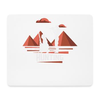 Chasseur, nature merveilleuse - Tapis de souris (format paysage) - blanc - Devant