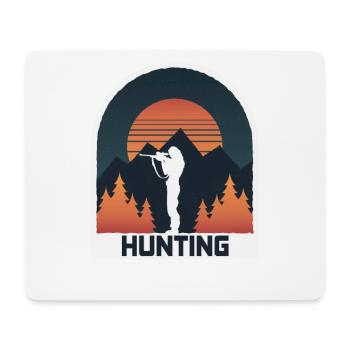 Chasseur, nature merveilleuse - Tapis de souris (format paysage) - blanc - Devant