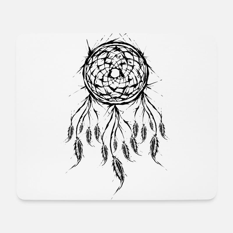 Traumfänger - Mousepad (Querformat) - Weiß