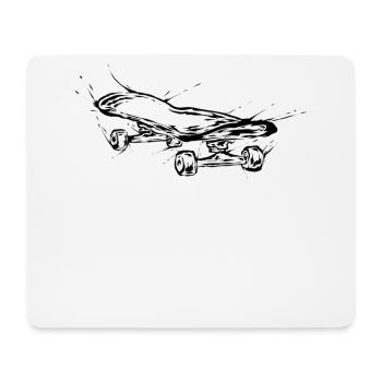 Skater Skateboard - Mouse Pad (horizontal) - white - Front