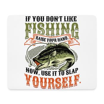 Funny fishing saying Fischer - Mouse Pad (horizontal) - white - Front