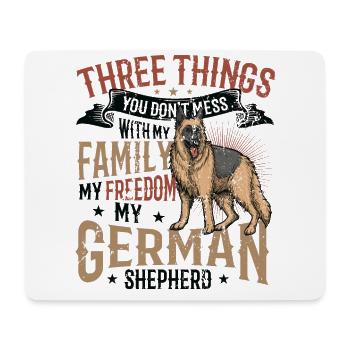 Don't mess with my German Shepherd - Mouse Pad (horizontal) - white - Front