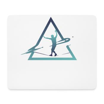 Slackline, Urbain & Lifestyle - Tapis de souris (format paysage) - blanc - Devant